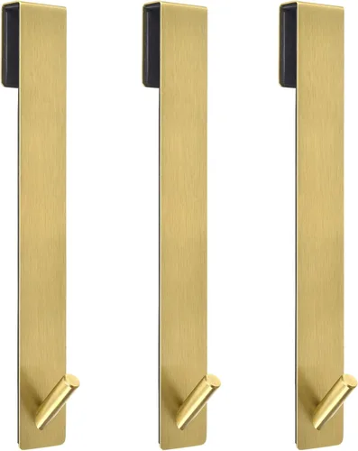 Miniatura 13 de Kontoyo Ganchos para puerta de ducha (7.5 pulgadas), ganchos extendidos sobre la puerta para puerta de ducha sin marco, bata, toalla, paquete de 2