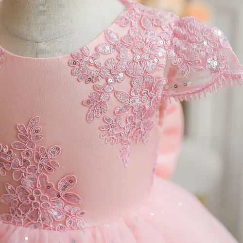 Miniatura 3 de NNJXD Baby Girl Princess Dress Bowknot Sequins Dresses