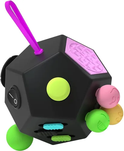Miniatura 6 de Fidget Dodecágono – Cubo de juguetes antiestrés de 12 lados que alivia el estrés y la ansiedad, antidepresión, juguete de viaje, relleno de calcetín