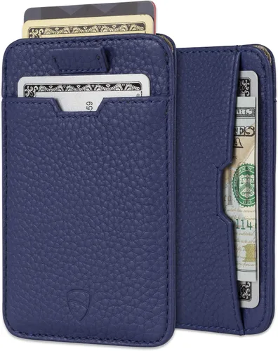 Miniatura 16 de Vaultskin CHELSEA - Cartera de piel delgada con bloqueo RFID para hombre, tarjetero minimalista con bolsillo frontal