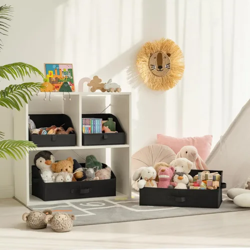 Miniatura 4 de GRANNY SAYS - Canastas organizadoras de armario, contenedor de almacenamiento trapezoidal, cestas de almacenamiento para estantes, organizadores