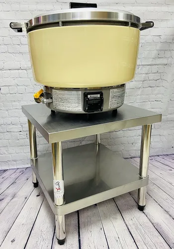 Miniatura 5 de Mesa de acero inoxidable para olla de arroz de gas 20 "pulgadas x 20 pulgadas