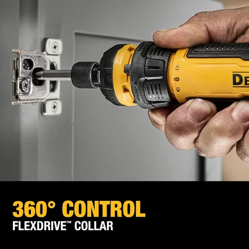 Miniatura 19 de DEWALT Destornillador inalámbrico, destornillador eléctrico recargable USB de 4 V con juego de 12 puntas de destornillador, luz LED, control