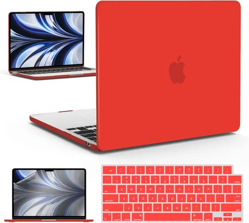 Miniatura 65 de IBENZER Funda para MacBook Air de 13 pulgadas 2026 2025 2024 2023 2022 M4 A3240 M3 A3113 M2 A2681, funda rígida con cubierta de teclado ScreenFilm