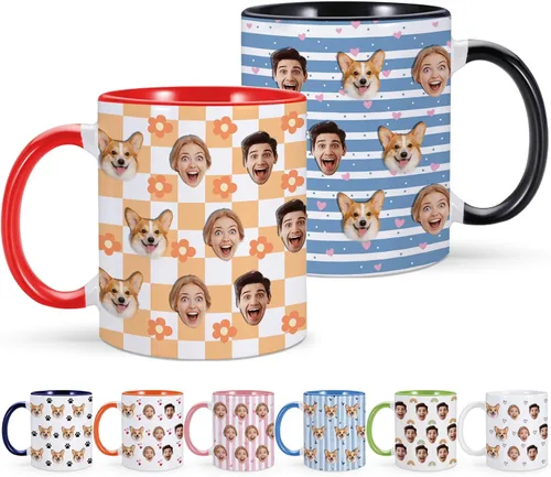 Miniatura 10 de Taza de café personalizada con cara de bebé, taza personalizada con foto, nombre y título, cumpleaños, Navidad, día del padre, día de la madre, baby
