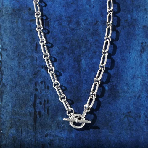 Miniatura 6 de Ross-Simons Collar de plata de ley italiana con clip de papel, Plata esterlina, no conocido