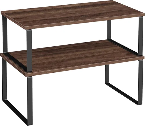 Miniatura 23 de SONGMICS Estante Organizador de Gabinete, Juego de 2 Estantes de Encimera de Cocina, Almacenamiento de Cocina, Estante de Especias, Apilable