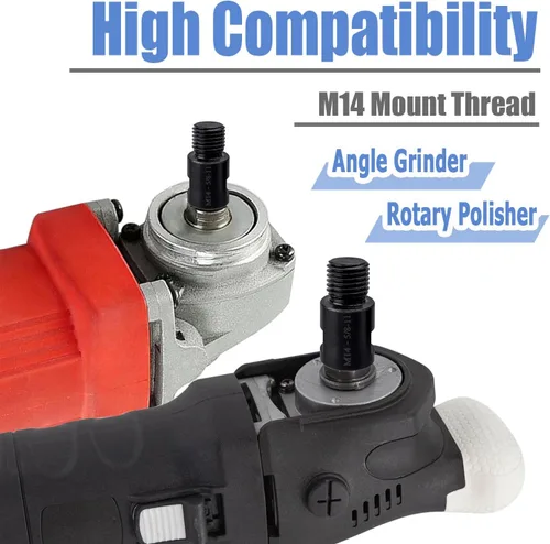 Miniatura 5 de Mesee 2 adaptadores de fijación para amoladora angular M14 hembra a 5/8 "-11 macho adaptador de rosca herramienta de conversión M14 adaptador