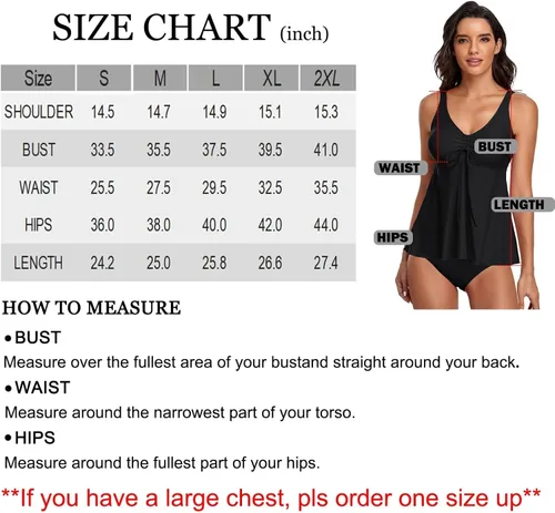 Miniatura 4 de Trajes de baño tankini para mujer, 2 piezas, blusa sin mangas, con parte inferior de bikini