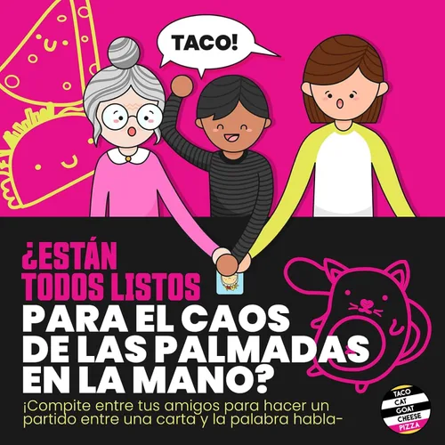 Miniatura 4 de Taco Cat Goat Cheese Pizza Edición Española Juego de cartas salvajemente entretenido para la noche de juego familiar Fácil de jugar con rondas