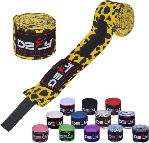 Miniatura 12 de DEFY Professional – Vendas elásticas profesionales para manos, de 180 pulgadas (457.2 cm), para boxeo, muay thai, MMA, para hombre y mujer - Par Rojo