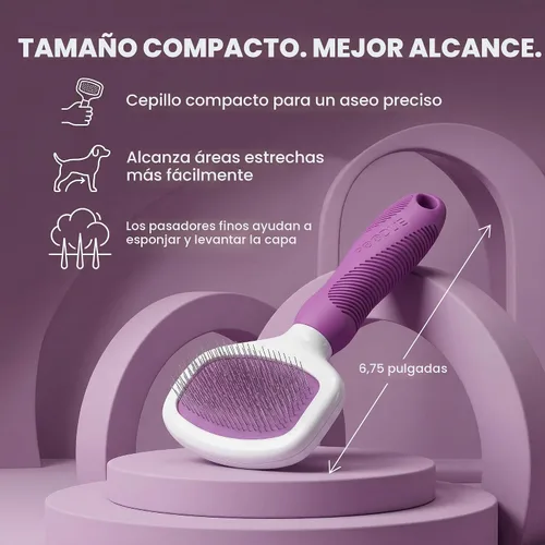 Miniatura 2 de Poodle Pet Slicker Brush – Para perros, gatos, conejos – Piel mate/suelta, nudos – Adecuado para garabatos/Goldendoodle aseo y trituración de pelo