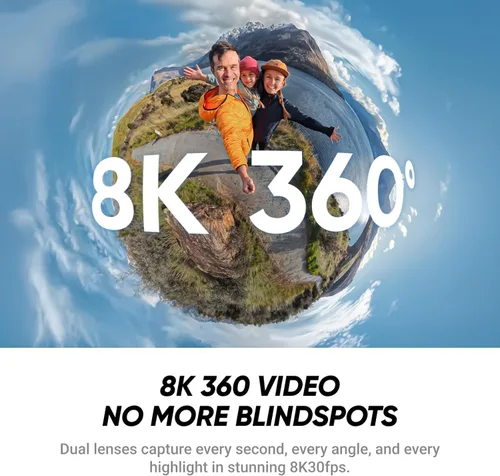 Miniatura 3 de Insta360 Paquete de motocicleta X4 Air Cámara de acción impermeable 8K 360 más ligera para aventuras épicas, lentes reemplazables El paquete