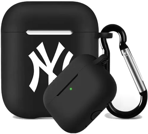 Miniatura 28 de Funda protectora de silicona para 49ers compatible con AirPods de 1ª/2ª generación, funda de carga, llavero
