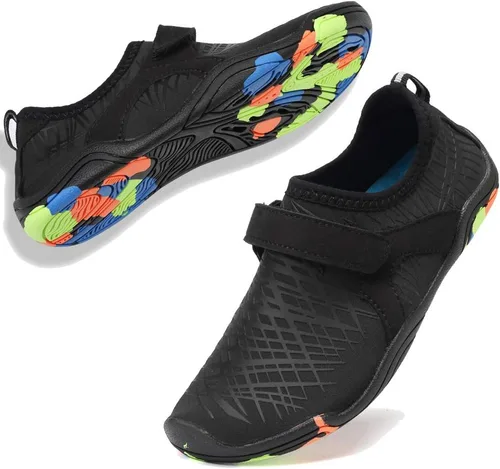 Zapatos acuáticos para niños y niñas, suela ligera y cómoda, fácil de caminar, calzado acuático y deportivo antideslizante (tallas ToddlerLittle
