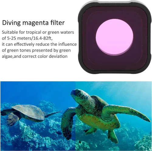 Miniatura 5 de Juego de filtros de lente de 3 piezas, filtro de cámara de aleación de aluminio, lente de vidrio óptico, juego de filtro de buceo subacuático