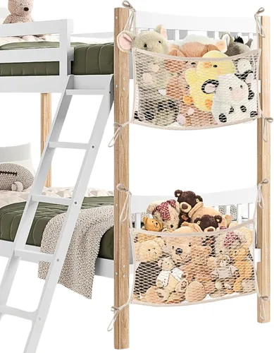 Miniatura 11 de Red de almacenamiento de animales de peluche para niños, red organizadora de juguetes de noche, almacena cuidadosamente tus animales de peluche, red