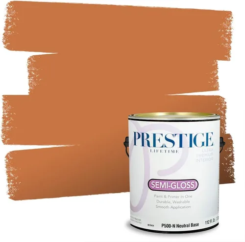 Miniatura 119 de PRESTIGE Pintura exterior e imprimación en uno, bronceado Aberdeen, plano, 1 galón