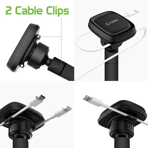 Miniatura 7 de Cellet Soporte magnético para parabrisas con cuello de ganso flexible compatible con iPhone, Samsung Galaxy Flip Z, Fold Z, Google Pixels Moto