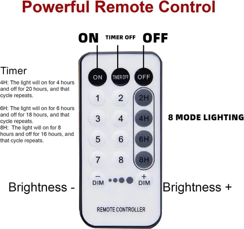 Miniatura 3 de Dazzle Bright - Luces de árbol de Navidad, 448 luces LED en cascada con control remoto y 8 modos de iluminación, 2.5 m X 16 líneas de luces
