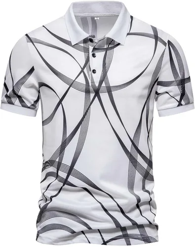 Tops Verano Hombre 2024 Impresión 3D Camisa Manga Corta Blusas Cuello vuelto Color Patchwork Camisetas clásicas