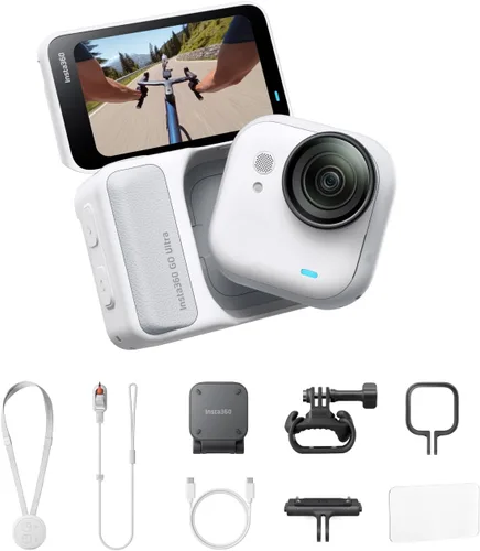 Miniatura 17 de Insta360 GO Ultra - Cámara de vlogging 4K pequeña, manos libres, cámara POV, sensor de 1/1.28 pulgadas, peso de 1.87 oz, FOV de 156°, duración