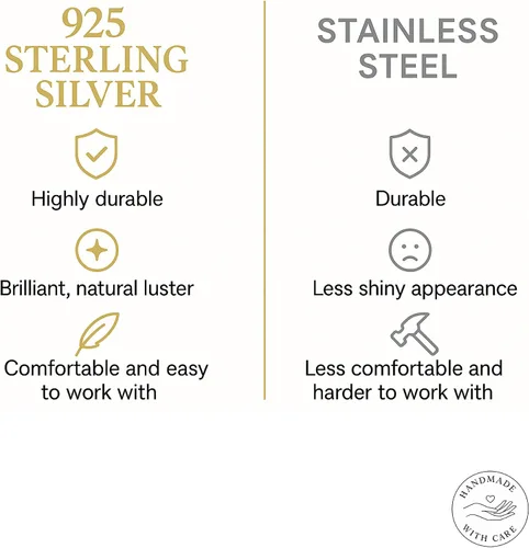 Miniatura 125 de Aretes de aro de oro de plata – Aretes de aro para mujer, dos piezas de aros de plata fina rellenos de oro, aro de hélice, anillo de tragus, aro