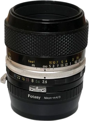 Miniatura 4 de Fotasy Adaptador Manual de Lente NK a M4/3, Montura F a MFT, Compatible con Nikon F lente Panasonic G7 G9 GF8 GF90 GH5 II GX7 GX9 GX850 G90 G91 G95