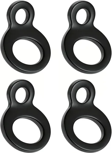 Paquete de 4 correas de anclaje negras Feanron para remolque de motocicleta, accesorios de acero inoxidable ATV Dirt Bike Accesorios, anillo de