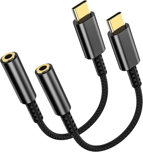 Miniatura 11 de Adaptador USB C a conector de auriculares de 3.5mm – Dongle de audio HiFi, cable tipo C a auxiliar hembra compatible con iPhone 17/16/15 Pro Max