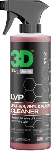 3D Limpiador Interior LVP - Elimina la suciedad, la mugre, la grasa, el aceite y las manchas del cuero, vinilo y plástico - Ideal para asientos,