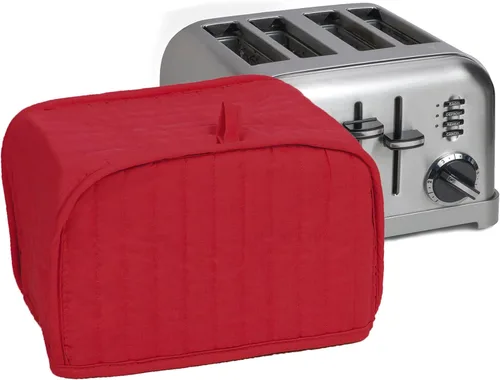 Miniatura 14 de Funda RITZ Premium Universal para tostadora de dos rebanadas, 11.25" x 5.75" x 7", de poliéster y algodón acolchado, protector contra huellas Negro