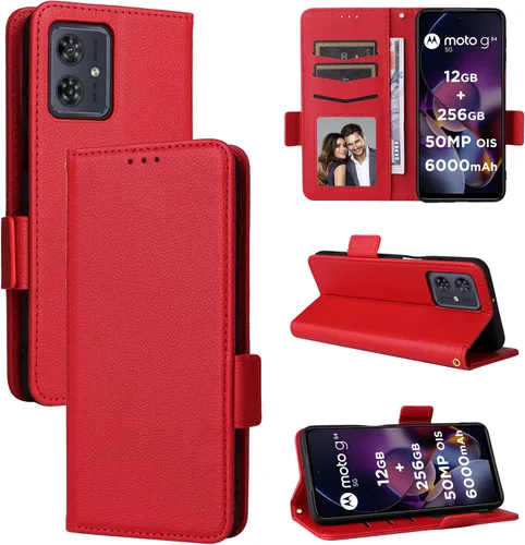 Miniatura 206 de Funda de piel sintética compatible con Motorola Moto E22 4G, funda de piel sintética compatible con Motorola Moto E22i 4G, color negro