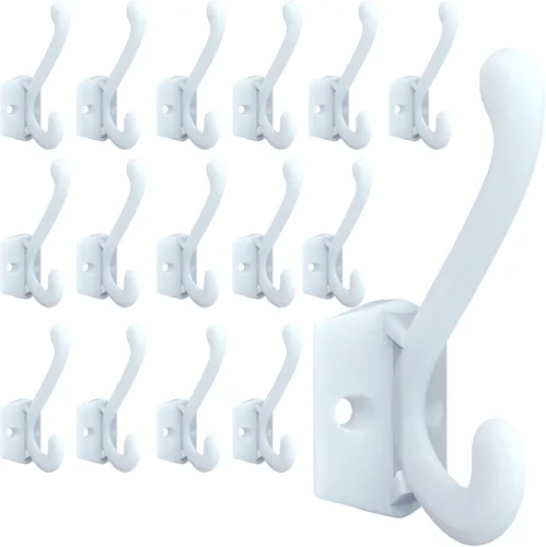 Miniatura 9 de CBWLWJ Paquete de 16 ganchos de pared resistentes para colgar en la pared, para sala de estar, baño, cocina, para abrigo, bolsa, bufanda, toalla