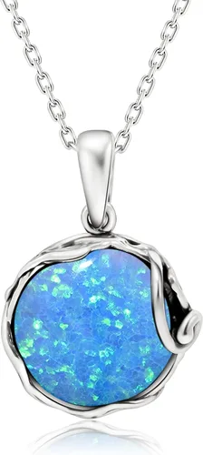 Collares de plata de ley 925 con piedras preciosas para mujer, piedra natal, collares con colgante de plata, collar de plata de declaración de plata