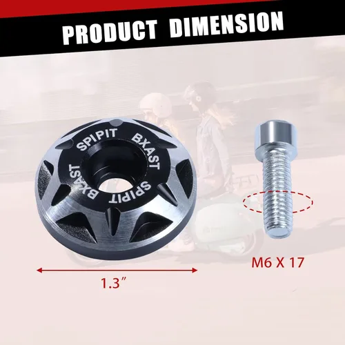 Miniatura 3 de Tornillos para placa de matrícula: kit de tornillos de pernos M6 para placa de matrícula entallados CNC en aleación de aluminio para automóviles