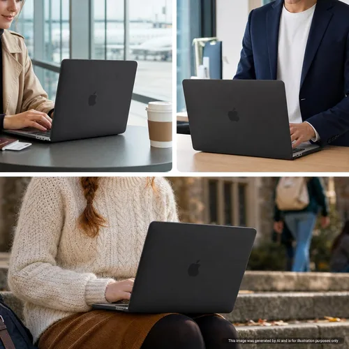 Miniatura 6 de MOSISO - Funda rígida de plástico para proteger la pantalla de MacBook Pro de 13 pulgadas, Negro
