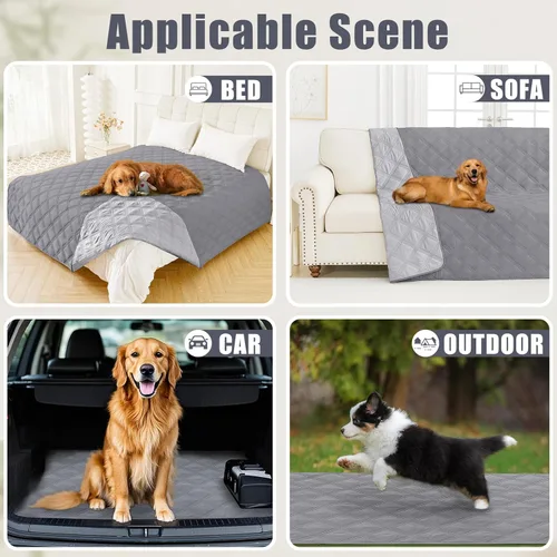 Miniatura 5 de Smiry Manta Impermeable para Cama de Perro 30x70, Manta Suave Reversible para Mascotas, Cubierta Lavable a Prueba de Fugas para Gatos y Perros