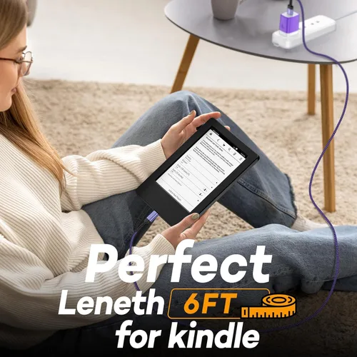Miniatura 5 de Cargador Kindle para Kindl de repuesto de cable de carga, Paperwhite Amazon Fire HD Tablet 7 8 Paperwhite Fire Charger Cable de bloque de pared