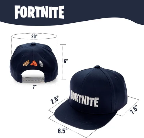 Miniatura 6 de FORTNITE Gorra de béisbol para niños, sombrero de calidad para niños y gorra ajustada, gorra de béisbol de ala plana con diseño elegante