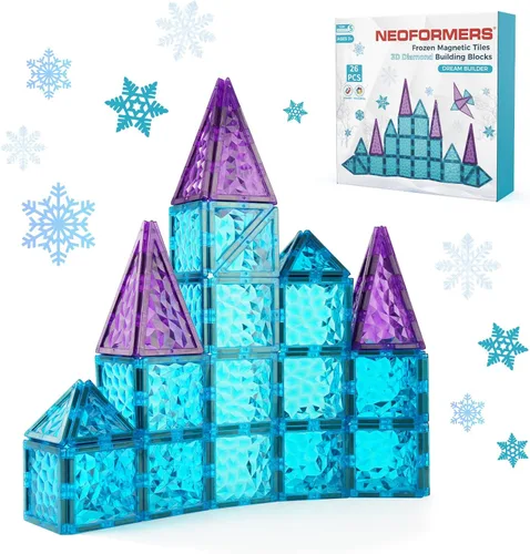 Miniatura 11 de Juego de azulejos magnéticos para automóvil, camión de juguete con imanes más fuertes, autos educativos con enganche reforzado y cama larga