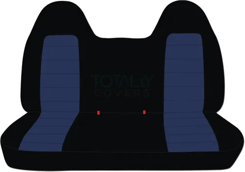 Miniatura 13 de Totally Covers Compatible con Ford F-150 F-250 F-350 1992-1998 Fundas de Asientos de Camión de Dos Tonos (Banco Sólido Delantero/Trasero) con/sin