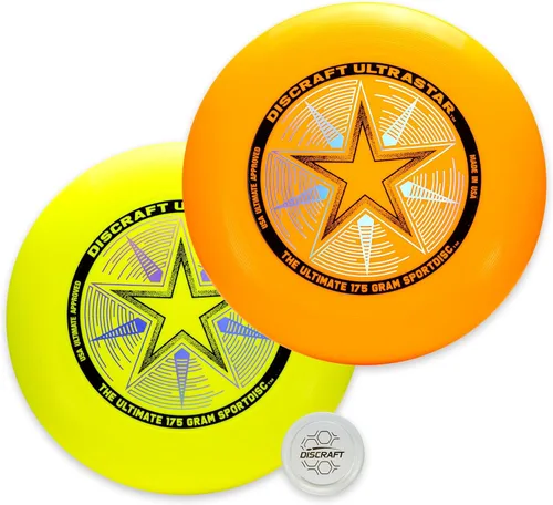 Miniatura 25 de Discraft Ultrastar Ultimate Discs 1 y 2 paquetes, tamaño estándar, para juegos competitivos e informales Verde (Bright Green)