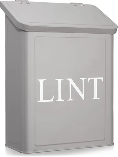 Miniatura 8 de Calindiana - Contenedor magnético moderno de metal para decoración y accesorios de lavandería con tapa para lavandería, para organización y Blanco