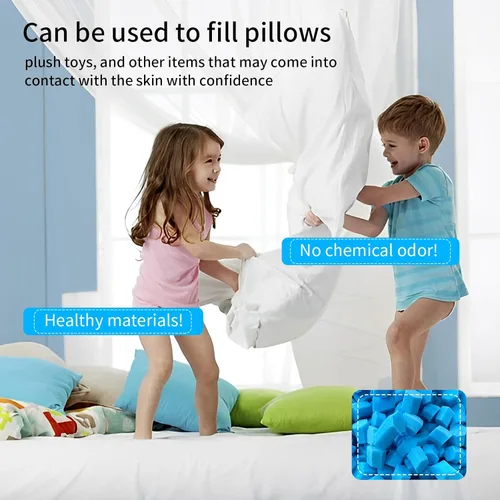 Miniatura 4 de Relleno de puf de 30 libras, relleno de almohada, relleno de bolsa de frijol, relleno de espuma viscoelástica triturada, relleno de saco de boxeo