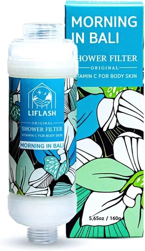 LIFLASH Filtro de Ducha de Vitamina C para Agua Dura, Suavizante Purificador de Aromaterapia, Ayuda para una Piel y Cabello Más Suaves y Mejorados,