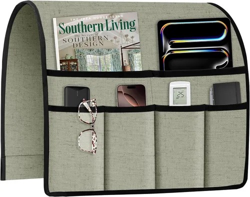 Miniatura 21 de Joywell Organizador de Sillón Reclinable con 6 Bolsillos Caddy de Sillón Soporte de Control Remoto para Sofá Reposabrazos Organizador Antideslizante
