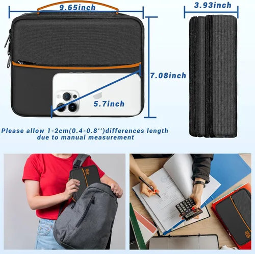 Miniatura 4 de Organizador de artículos electrónicos, bolsa organizadora de cables de viaje, bolsas organizadoras de cables portátiles, estuche de almacenamiento