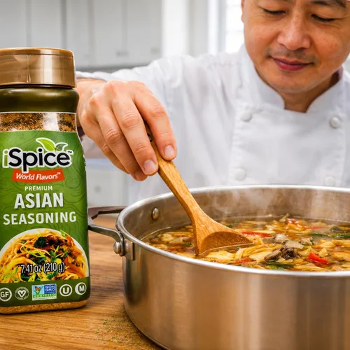 Miniatura 5 de iSpice - ASIAN SEASONING World Flavor Super Spice Blend Todo natural Listo para usar tal como está No es necesario preparar 7.41 oz (210 g)