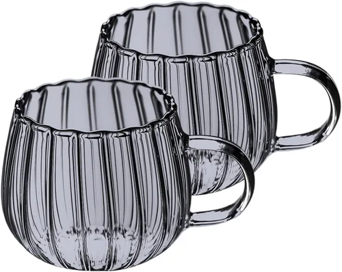 Miniatura 9 de Tazas de café de calabaza transparentes, taza de café de calabaza de cristal de Halloween, lindas tazas de café de otoño para leche, leche, expreso